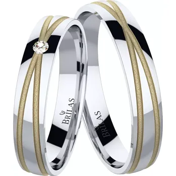 Prsten Kelys Colour GW - snubní prsteny z bílého a žlutého zlata