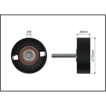 Vratná/vodicí kladka, klínový žebrový řemen CAFFARO 234-20 SC