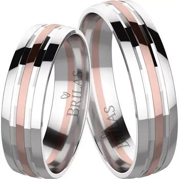 Prsten Olympic Colour RW - snubní prsteny z bílého a červeného zlata