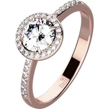 Prsten Eva Red Briliant - zlatý prsten zdobený kamínky