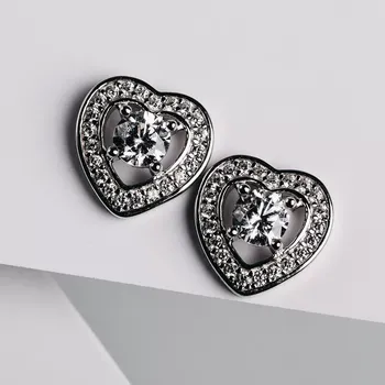 Náušnice Leila - stříbrné náušnice se zirkony