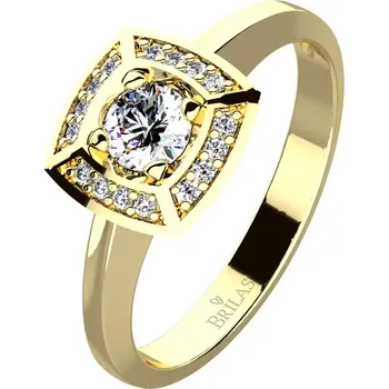 Prsten Miron Gold Briliant - okázalý zásnubní prsten ze žlutého zlata