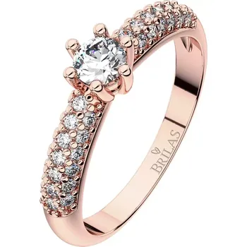 Prsten Sněženka R Briliant (4 mm) - prsten v červeném zlatě