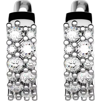 Šperk Aulina - stříbrné náušnice se zirkony