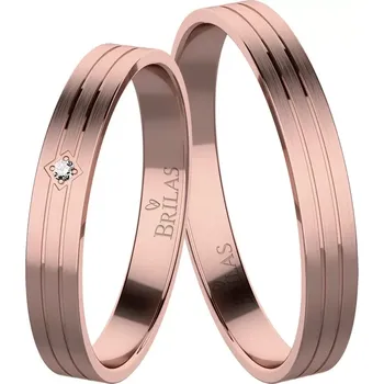 Prsten Agáta Red - snubní prsteny z červeného zlata