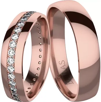 Prsten Talis Red - snubní prsteny z červeného zlata