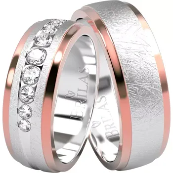 Prsten Delores Colour RW - snubní prstýnky z kombinovaného zlata