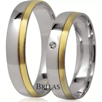 Prsten Sibilla Colour I GW - zlaté kombinované svatební prsteny