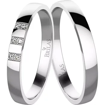 Prsten Sagita White - snubní prsteny z bílého zlata