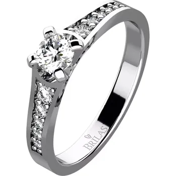 Prsten Patricie White Briliant - zlatý prsten zdobený kamínky