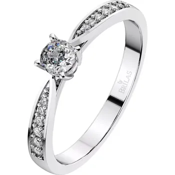 Prsten Adélka Princess White - zásnubní prsten z bílého zlata