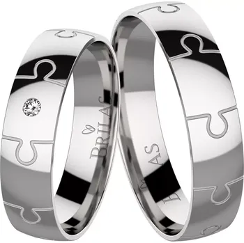 Prsten Puzzle Steel - snubní prsteny z chirurgické oceli