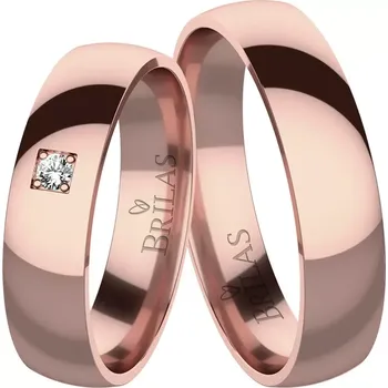 Prsten Mimosa Red Diamond - snubní prsteny z červeného zlata