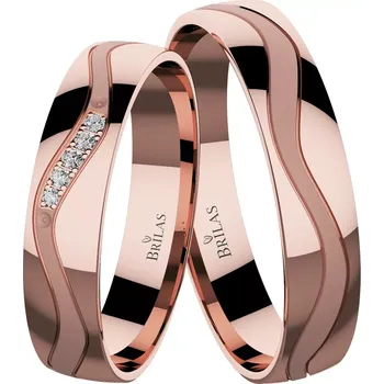 Prsten Jarmila Red - snubní prsteny z červeného zlata