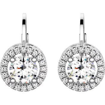 Náušnice Enli - stříbrné náušnice se zirkony