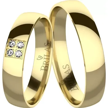 Prsten Sisi Gold - snubní prsteny ze žlutého zlata