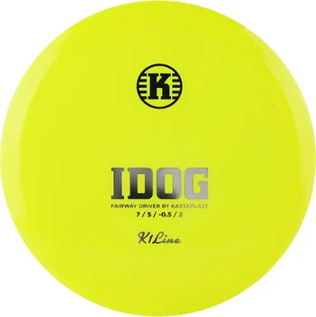 Disc golf Kastaplast IDOG K1 Barva: Žlutá - transparentní, Váha: 176 g