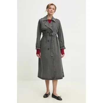 Dámský kabát Džínový kabát Answear.LAB 8708.fos šedá 90X, vel. M/L