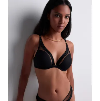 Souprava dámského spodního prádla Podprsenka vyztužená AUBADE (4MF12-02), Velikost 80F, Barva černá