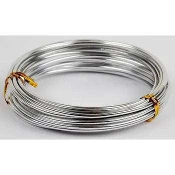 DP CRAFT Drátek dekorační 5 m stříbrný