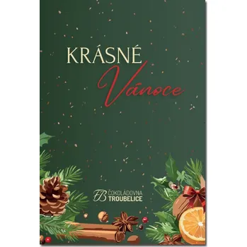 Čokoláda Čokoládovna Troubelice Čokoláda Veselé Vánoce č. 2, 120g hořká 75%