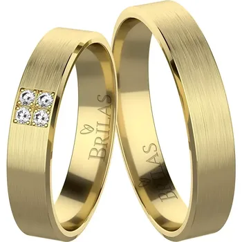 Prsten Mina Gold Briliant - snubní prsteny ze žlutého zlata