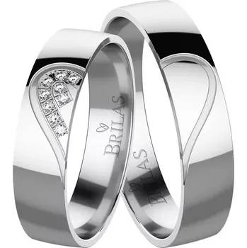 Prsten Fobos White - snubní prsteny z bílého zlata