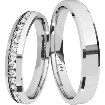 Prsten Eleganza White - luxusní snubní prsteny z bílého zlata