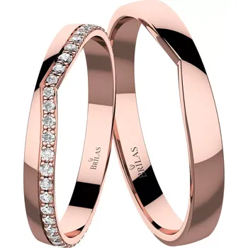 Prsten Briana Red - snubní prsteny z červeného zlata