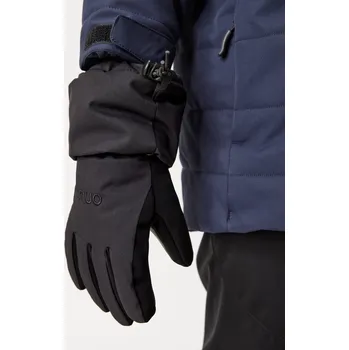 Rukavice unuo Dětské zimní rukavice prstové Ski, Černá Velikost: S