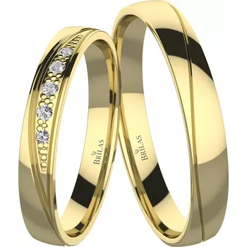 Prsten Duet Gold - snubní prsteny ze žlutého zlata