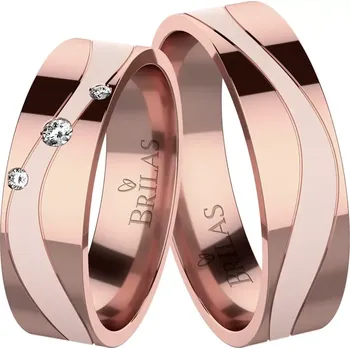 Prsten Dina Red - snubní prstýnky z červeného zlata