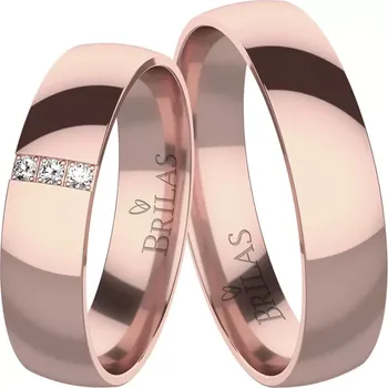 Prsten Luisella Red - snubní prsteny z červeného zlata