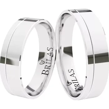 Prsten Everest White - moderní snubní prsteny z bílého zlata