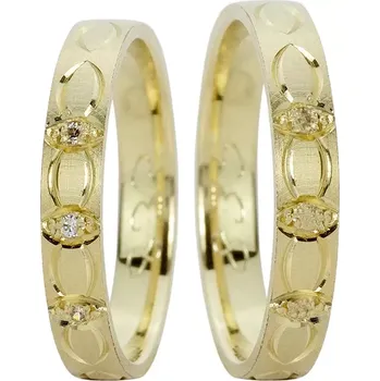 Prsten Zachary Gold - elegantní snubní prsteny ze žlutého zlata