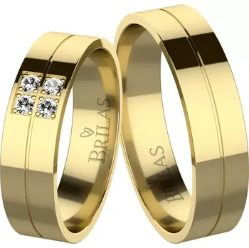 Prsten Liana Gold Briliant - snubní prsteny ze žlutého zlata