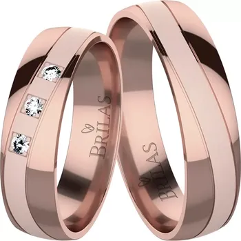 Prsten Violeta Red - snubní prsteny z červeného zlata