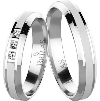 Prsten Penelope White - snubní prsteny z bílého zlata