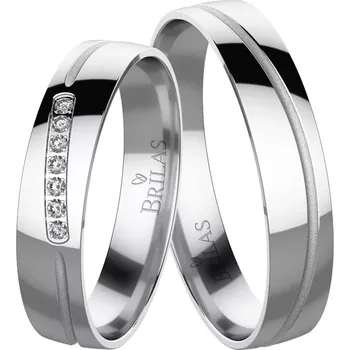 Prsten Niket White - snubní prsteny z bílého zlata