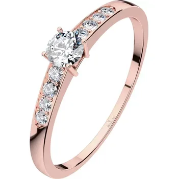 Prsten Dafne Red - krásný zásnubní prsten z růžového zlata
