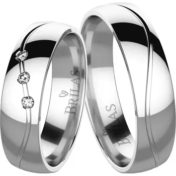 Prsten Samantha White - snubní prsteny z bílého zlata