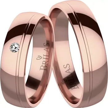 Prsten Orsola Red - originální snubní prstýnky z červeného zlata