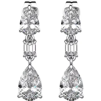 Náušnice Ljuba - stříbrné náušnice se zirkony