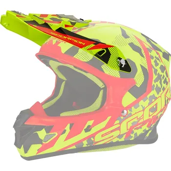 Helma na motorku Kšilt SCORPION VX-21 FURIO neonově žluto/černo/červený 2H83552587