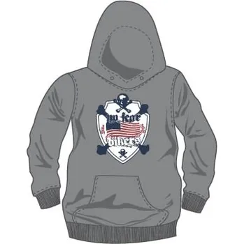 Pánské oblečení Mikina NOFear AMERICAN BIKERS šedá 2H67880828