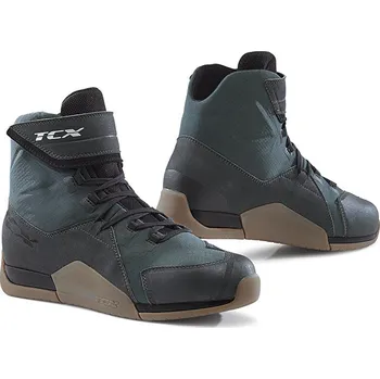 Moto obuv Moto boty TCX DISTRICT WP gunmetal/hnědé 2H46335503
