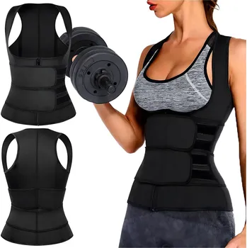 Dámská vesta Real Home DÁMSKÁ NEOPRENOVÁ FITNESS VESTA ZEŠTÍHLUJÍCÍ XL