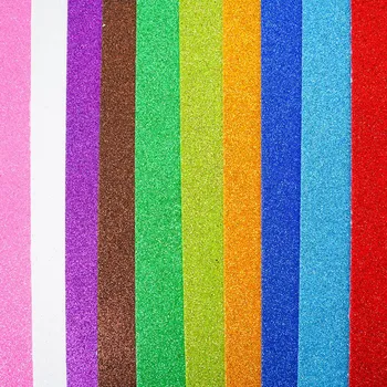 kreativní sada FANDY Eva pěna listy A4 samolepicí Glitter