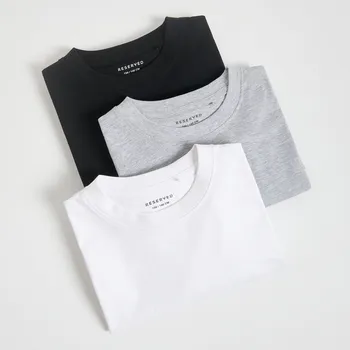 Chlapecké tričko Reserved - Dlouhý bavlněný rukáv 3 ks - bílá - 599FJ-00X - 599FJ-00X-170