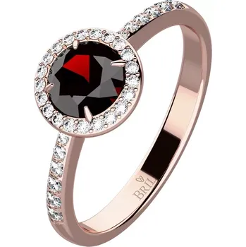 Prsten Eva Red - zlatý prsten zdobený kamínky